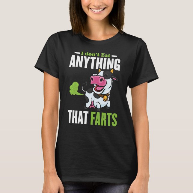 Camiseta Eu não como nada que as farrapos (Frente)