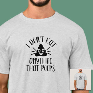 Camiseta Eu não como nada que cocô, Vegan Man