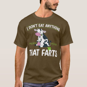 Camiseta Eu não como nada que derrame vegetais vegetarianos