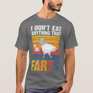 Camiseta Eu não como nada que derrame vegetaria de frango