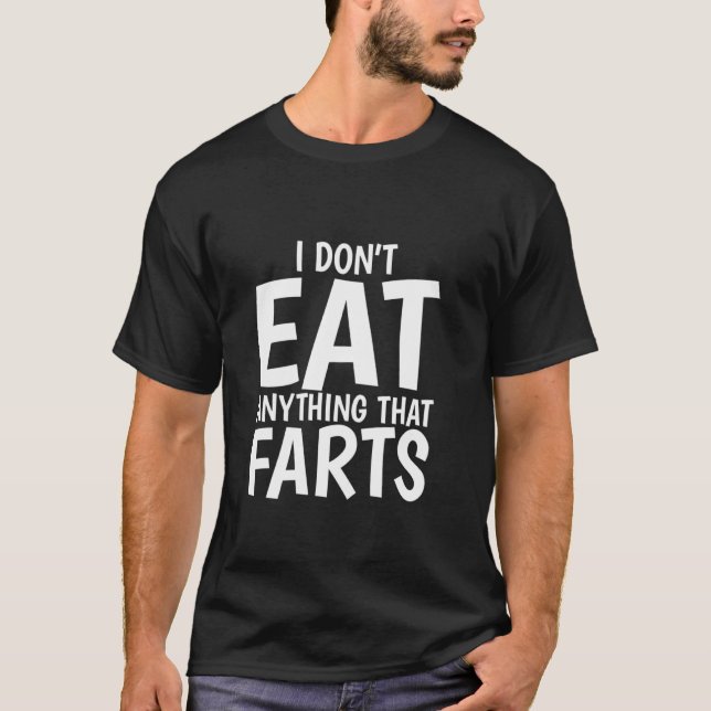 Camiseta Eu Não Como Nada Que Farta Vegetariana Engraçada (Frente)