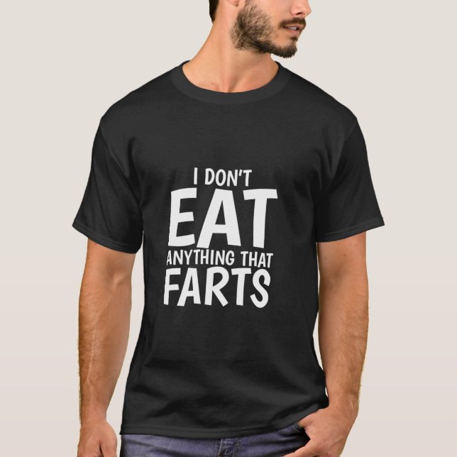 Camiseta Eu Não Como Nada Que Farta Vegetariana Engraçada (Frente)