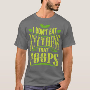 Camiseta Eu não como nada que sobe engraçado Vegan