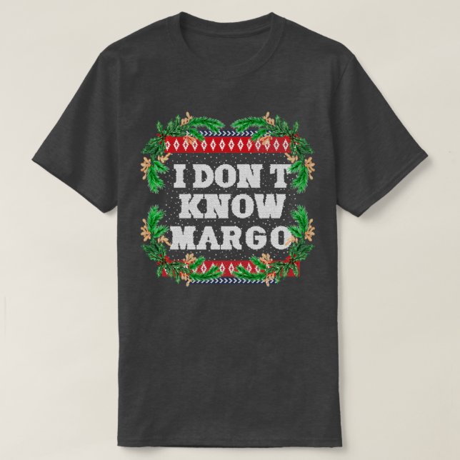 Camiseta Eu não conheço margo1 (Frente do Design)