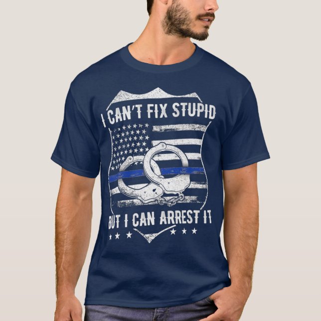 Camiseta Eu Não Consigo Consertar Estúpido Mas Eu Posso Pre (Frente)