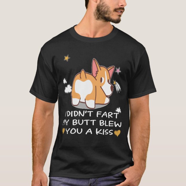 Camiseta Eu não dei um pontapé no meu Bumbum te fez um beij (Frente)