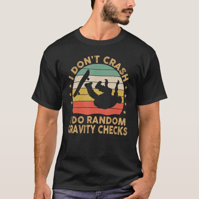 Camiseta Eu não despenho Eu faço exames aleatórios de gravi (Frente)