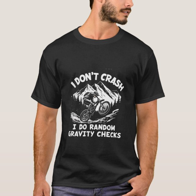 Camiseta Eu não despenho Eu faço verificações aleatórias de (Frente)
