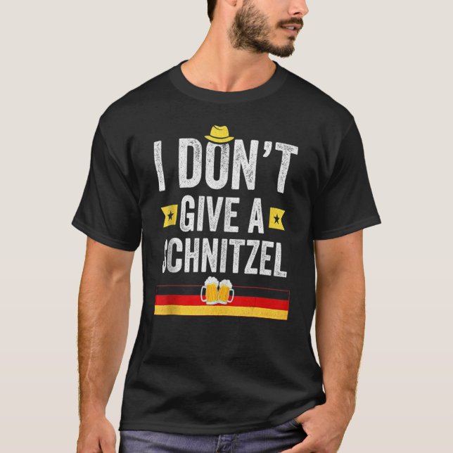 Camiseta Eu não dou a um alemão Schnitzel 1 (Frente)