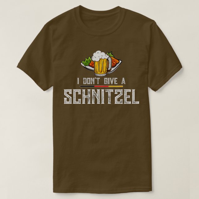 Camiseta Eu Não Dou A Um Alemão Schnitzel Alemanha Wurst Ok (Frente do Design)