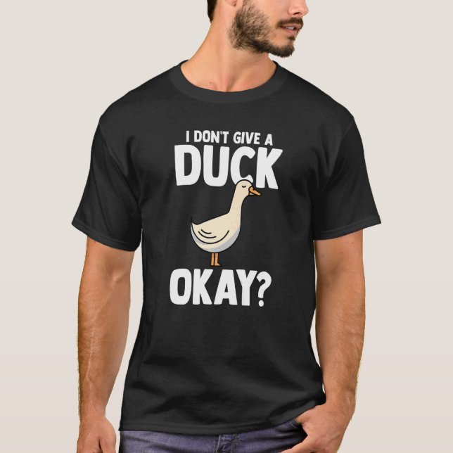 Camiseta Eu não dou a um pato, Pato 1 (Frente)