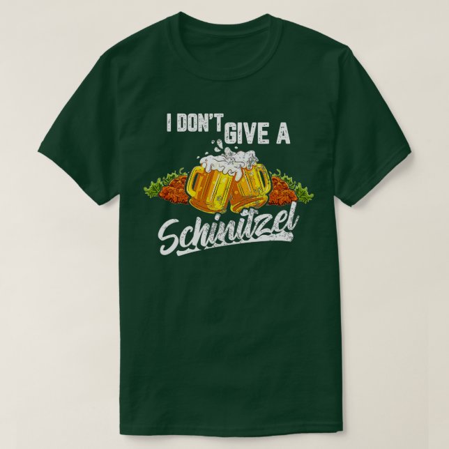 Camiseta Eu não dou a uma Alemanha alemã Schnitzel Wurst Ok (Frente do Design)