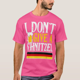 Camiseta Eu não dou a uma cerveja alemã Schnitzel o Wurst E