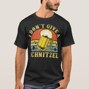 Camiseta Eu não dou a uma cerveja alemã Schnitzel o Wurst E