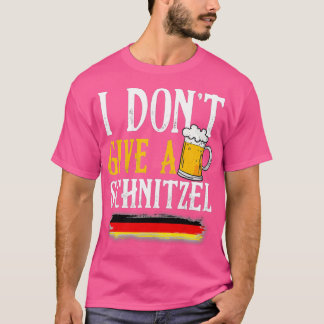 Camiseta Eu não dou a uma cerveja alemã Schnitzel o Wurst E
