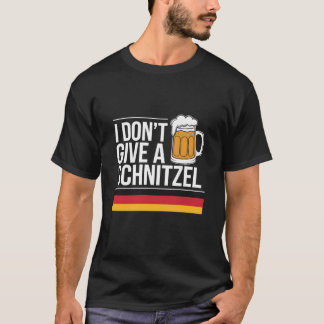 Camiseta Eu não dou a uma cerveja alemã Schnitzel uma cerve