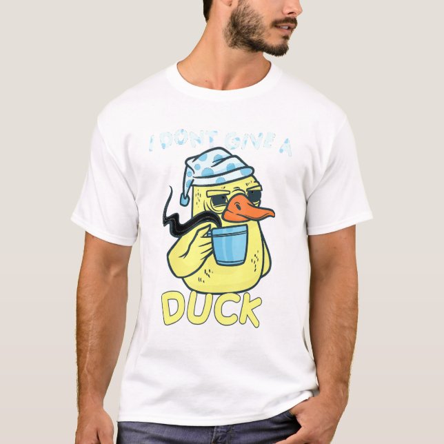 Camiseta Eu Não Dou Um Pato De Café De Pato (Frente)