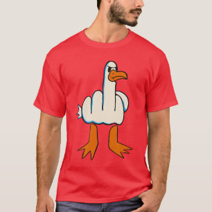 Camiseta Eu Não Dou Um Pato dedo do meio Ofensivo Indelicad