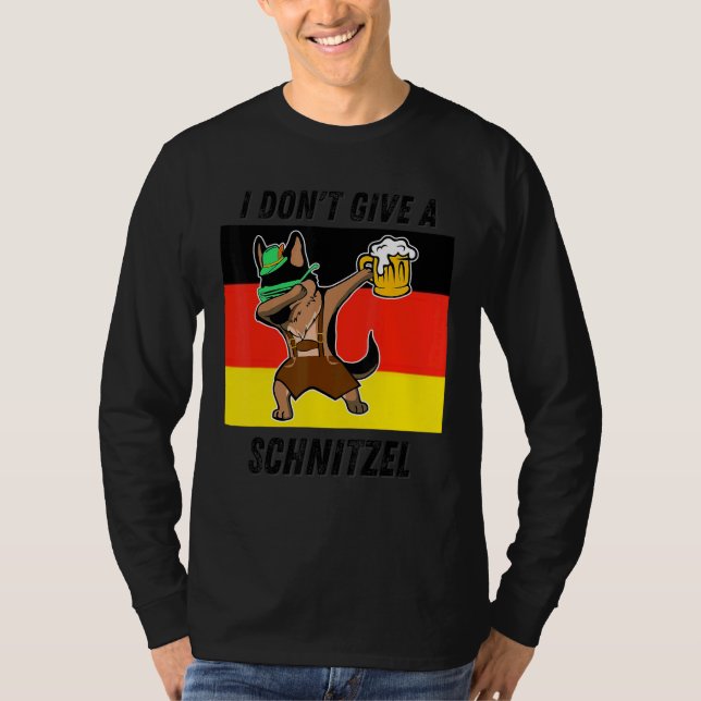 Camiseta Eu não dou uma cerveja Schnitzel Dabbing Oktoberfe (Frente)