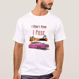 Camiseta Eu não estaciono, eu aperto, carro retro