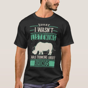 Camiseta Eu não estava escutando que estava pensando em Rhi