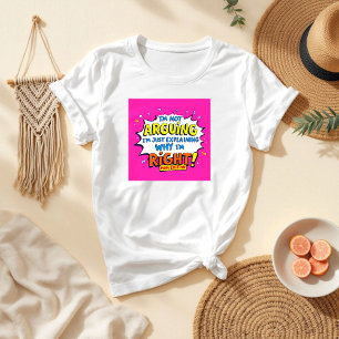 Camiseta Eu não estou discutindo   Mãe e Esposa Hilárias