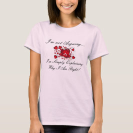 Camiseta Eu NÃO ESTOU DISCUTINDO T-SHIRT de S das MULHERES