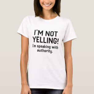 Camiseta Eu não estou gritando