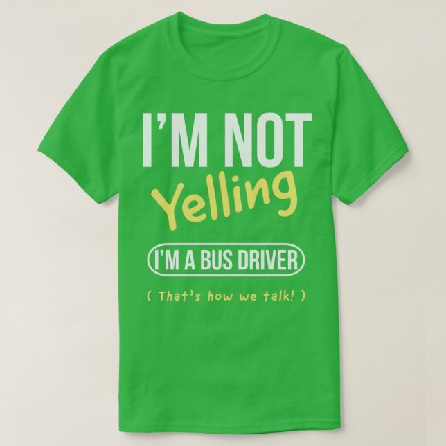 Camiseta Eu não estou gritando dizendo (Frente do Design)