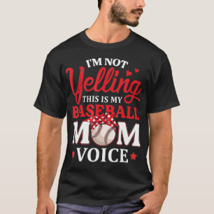 Camiseta Eu não estou gritando Esta é a minha base de voz d