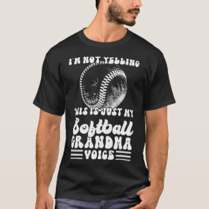Camiseta Eu não estou gritando que é só minha avó de softba