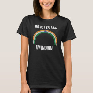 Camiseta Eu não estou gritando que sou a bandeira indiana R