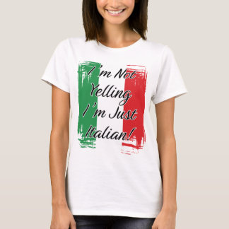 Camiseta Eu não estou gritando que sou apenas italiano - ba