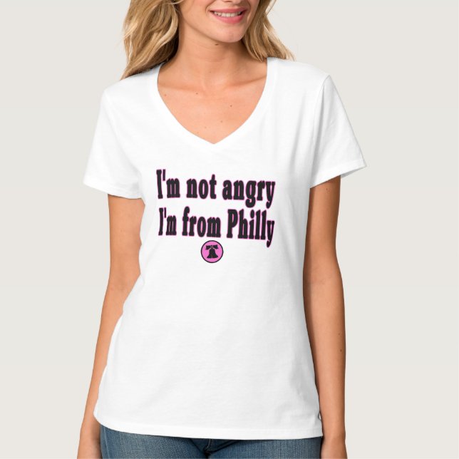 Camiseta Eu não estou irritado mim sou de Philly (Frente)