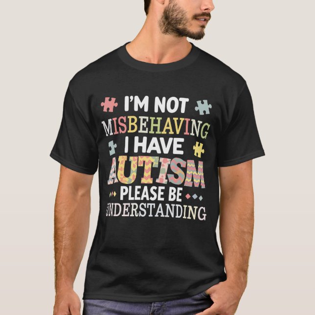 Camiseta Eu não estou me comportando mal Eu tenho consciênc (Frente)