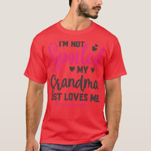 Camiseta Eu não estou mimado Minha avó me ama crianças engr