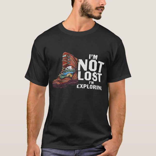 Camiseta Eu não estou perdido, estou explorando (Frente)