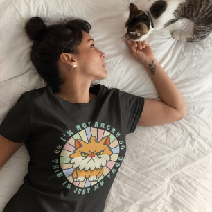 Camiseta Eu não estou zangado Este é só o meu rosto Irani