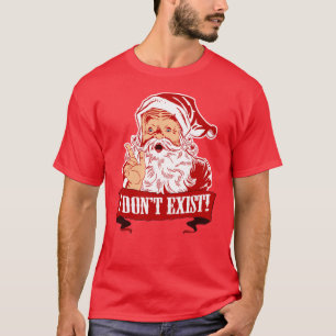 Camiseta Eu não existo, Papai Noel