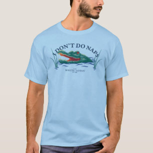 Camiseta Eu não faço jacaré para dormir - o lótus branco