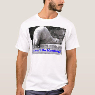 Camiseta Eu não faço manhãs