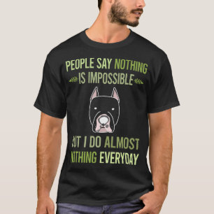 Camiseta Eu não faço nada Dogo Argentino 01