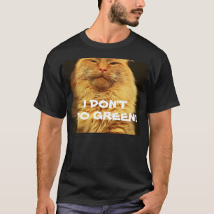 Camiseta Eu não faço um Gato Verde - Laranja