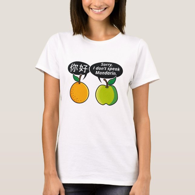 Camiseta Eu não falo mandarim (Frente)