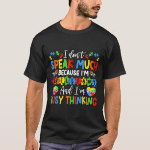 Camiseta Eu não falo muito brilhantemente sobre Autismo Men