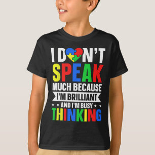 Camiseta Eu não falo muito porque sou brilhante e sou ônibu