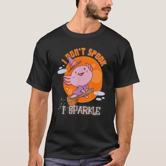 Camiseta Eu não falo no Halloween Axolotlt 2022 (Frente)