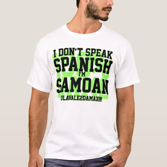 Camiseta Eu não falo o espanhol (Frente)