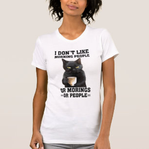 Camiseta Eu não gosto de amante de gatos engraçados das Pes