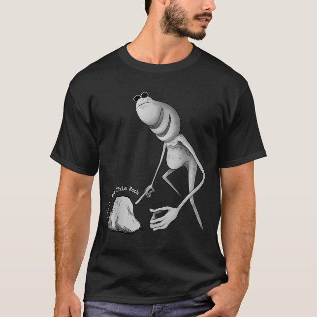 Camiseta Eu Não Gosto Desta Rocha Funny Marcus The Worm Mem (Frente)
